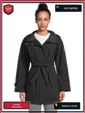 Waterproof Trench Coat with Removable Belt
